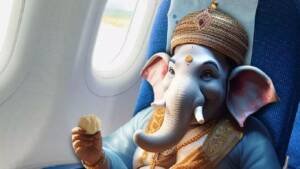 अब इंसानों के साथ गणपति बप्पा भी भरेंगे उड़ान..INDIGO फ्लाइट में बप्पा ने भरी उड़ान!