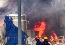 तेलंगाना के संगारेड्डी के केमिकल फैक्ट्री में भीषण विस्फोट, पांच मजदूरों की मौत, कई घायल केमिकल फैक्ट्री में विस्फोट