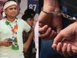 कांग्रेस के मंच से दरभंगा रैली में अभद्र टिप्पणी करने वाला युवक गिरफ्तार, स्थानीय लोगों में कांग्रेस के खिलाफ गुस्सा दरभंगा रैली